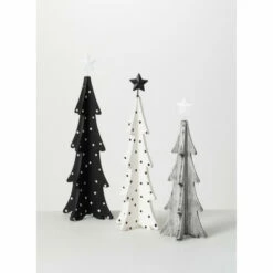 Promo ⌛ Sullivans Wood And Metal Tree - Set Of 3 - 6.75"x6.75"x18"; 5.75"x5.75"x16.5"; 5"x5"x14.5" 😀