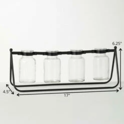 Budget 😉 Sullivans Four Glass Bottle Vase Stand ✔️ -Sullivans Sales unnamed file 2432