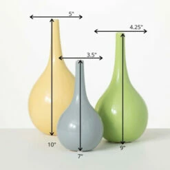 Cheap 🎉 Sullivans Bright Glossy Ceramic Vase - Set Of 3 😉 -Sullivans Sales unnamed file 2487