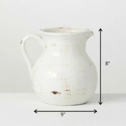 Best reviews of 🎉 Sullivans Distressed White Ceramic Pitcher 🎁 -Sullivans Sales unnamed file 251