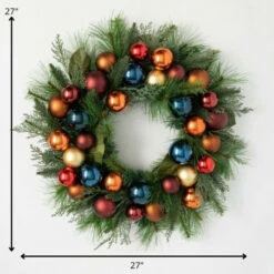 Flash Sale 🛒 Sullivans 27" Artificial Ornamental Festive Pine Wreath ✔️ -Sullivans Sales unnamed file 2582