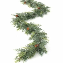 Best Sale 👍 Sullivans Frosted Arborvitae Garland - 5'6"L X 7"W X 7"H 🤩 -Sullivans Sales unnamed file 2607
