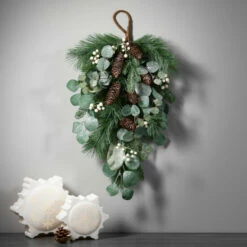 Best Sale 🔔 Sullivans 26.5" Artificial Eucalyptus Pine Berry Swag 🎁 -Sullivans Sales unnamed file 261