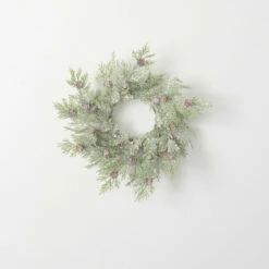Coupon 🛒 Sullivans 16" Artificial Frosted Cedar Mini Wreath 😍