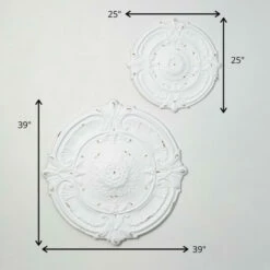 Flash Sale 👍 Sullivans Brushed White Wall Medallions - Set Of 2 🎉 -Sullivans Sales unnamed file 2624