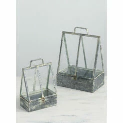 Best deal 🛒 Sullivans Terrariums - Set Of 2 - 11"L X 6.5"W X 16.5"H, 7.5"L X 4.5"W X 12"H 🔔