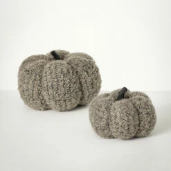 Outlet 🎉 Sullivans Neutral Dark Boucle Pumpkin - Set Of 2 ⭐