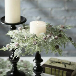 Coupon 🛒 Sullivans 16" Artificial Frosted Cedar Mini Wreath 😍 -Sullivans Sales unnamed file 264