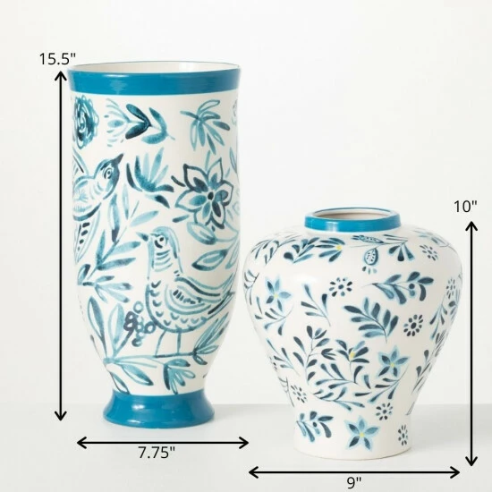 Brand new ๐ Sullivans Mediterranean Style Ceramic Vase - Set Of 2 โญ 6 Brand new ๐ Sullivans Mediterranean Style Ceramic Vase - Set Of 2 โญ - Image 4