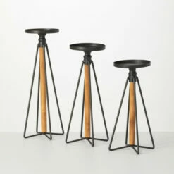 Cheap 💯 Sullivans Hairpin Leg Pillar Candle Holder - Set Of 3 😍