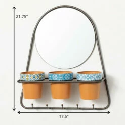 Wholesale 🥰 Sullivans Hanging Mirror Triple Metal Planter ✔️ -Sullivans Sales unnamed file 2668