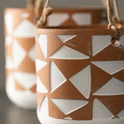 Outlet 🥰 Sullivans Hanging Terracotta Ceramic Planters - Set Of 3 ⌛ 8 Outlet 🥰 Sullivans Hanging Terracotta Ceramic Planters - Set Of 3 ⌛ -Sullivans Sales unnamed file 2685