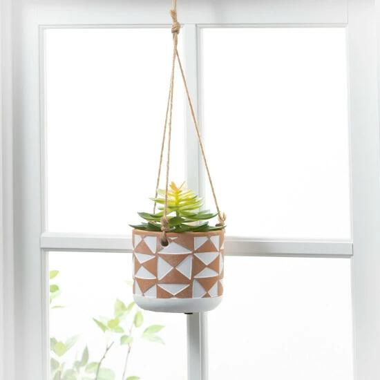 Outlet 🥰 Sullivans Hanging Terracotta Ceramic Planters - Set Of 3 ⌛ 5 Outlet 🥰 Sullivans Hanging Terracotta Ceramic Planters - Set Of 3 ⌛ - Image 3