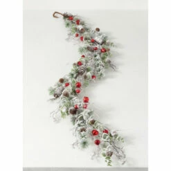 Best Sale 🥰 Sullivans 6' Flocked Pine & Bell Artificial Garland 💯