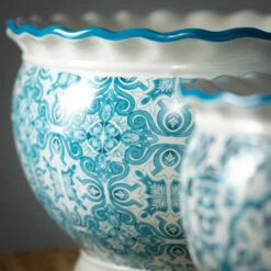 Budget 👏 Sullivans Mediterranean Scallop Rim Ceramic Planters - Set Of 2 🥰 -Sullivans Sales unnamed file 2700