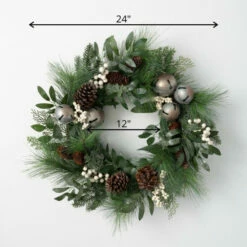 Outlet ✔️ Sullivans 24" Bell & Berry Artificial Wreath 🎉 -Sullivans Sales unnamed file 2706