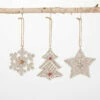 Brand new 🛒 Sullivans Macrame-Style Icon Ornaments - Set Of 3 🌟 -Sullivans Sales unnamed file 2738