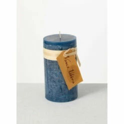 Outlet 🔥 Sullivans English Blue Timber Pillar Candles - Set Of 2 ✔️ -Sullivans Sales unnamed file 275