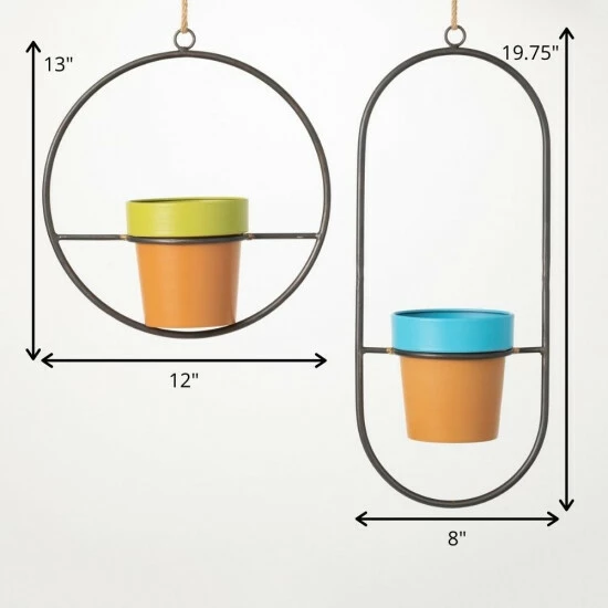 Coupon 🌟 Sullivans Hanging Terracotta Planter - Set Of 2 👏 6 Coupon 🌟 Sullivans Hanging Terracotta Planter - Set Of 2 👏 - Image 4