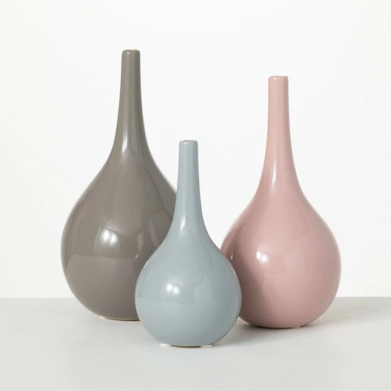 Buy โ๏ธ Sullivans Cool Glossy Ceramic Vase - Set Of 3 ๐ 3 Buy โ๏ธ Sullivans Cool Glossy Ceramic Vase - Set Of 3 ๐