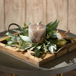 Buy 😀 Sullivans Artificial 14" Blade Eucalyptus Mini Wreath 🔔 -Sullivans Sales unnamed file 2810