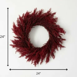 Deals 😀 Sullivans 24" Artificial Red Grass Wreath ✨ -Sullivans Sales unnamed file 2815