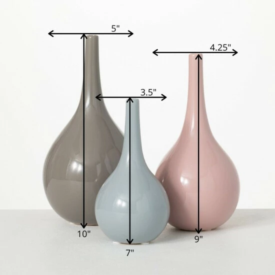 Buy โ๏ธ Sullivans Cool Glossy Ceramic Vase - Set Of 3 ๐ 6 Buy โ๏ธ Sullivans Cool Glossy Ceramic Vase - Set Of 3 ๐ - Image 4