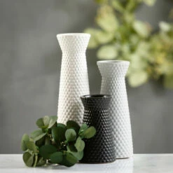 Best Pirce ✨ Sullivans Ceramic Wide Mouth Vase - Set Of 3 White Grey Black 💯 -Sullivans Sales unnamed file 2820