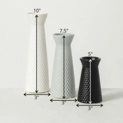 Best Pirce ✨ Sullivans Ceramic Wide Mouth Vase - Set Of 3 White Grey Black 💯 -Sullivans Sales unnamed file 2821