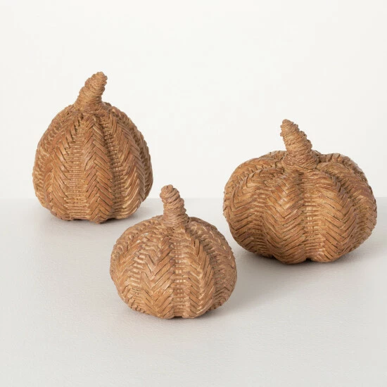 Best Sale 🥰 Sullivans Textured Resin Pumpkin - Set Of 3 ❤️ 3 Best Sale 🥰 Sullivans Textured Resin Pumpkin - Set Of 3 ❤️