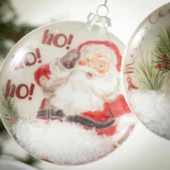 Cheapest 🌟 Sullivans Retro Santa Disc Ornament - Set Of 2 😉 -Sullivans Sales unnamed file 2870