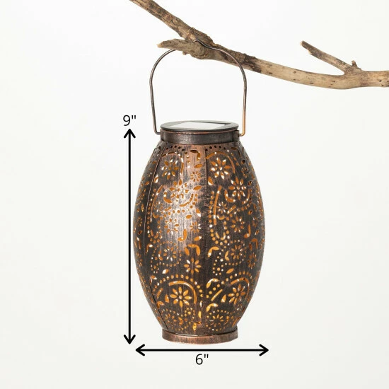 Deals ๐งจ Sullivans 9 In. Hanging Lantern Solar Light; Copper ๐ 6 Deals ๐งจ Sullivans 9 In. Hanging Lantern Solar Light; Copper ๐ - Image 4