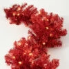 Discount ✨ Sullivans 108" Artificial Red Illuminated Tinsel Garland ✔️ -Sullivans Sales unnamed file 2884