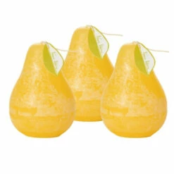 Coupon ๐ฅฐ Sullivans Pale Yellow Pear Candles - Set Of 3 โ๏ธ