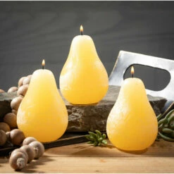 Coupon 🥰 Sullivans Pale Yellow Pear Candles - Set Of 3 ✔️ -Sullivans Sales unnamed file 2916