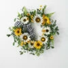 Best deal 🧨 Sullivans Artificial 21" Sunflower Gingham Wreath 🎁