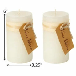 Discount 💯 Sullivans Melon White Pillar Candles - Set Of 2 🌟 -Sullivans Sales unnamed file 2940