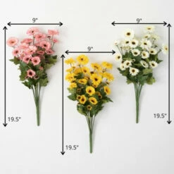 Wholesale ⭐ Sullivans Artificial Bright Colored Daisy Bush - Set Of 3 ❤️ -Sullivans Sales unnamed file 2973