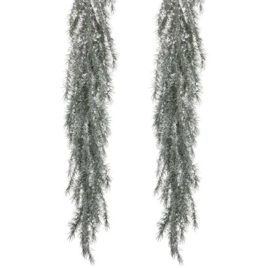 Best Sale ✨ Sullivans 6'9" Artificial Weeping Pine With Snow Garland - Set Of 2 - White - 6'9"L X 8"W X 10"H ⭐ 3 Best Sale ✨ Sullivans 6'9" Artificial Weeping Pine With Snow Garland - Set Of 2 - White - 6'9"L X 8"W X 10"H ⭐