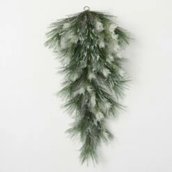 Outlet 🧨 Sullivans 31" Artificial Flocked Mixed Pine Swag 🤩