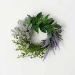 Outlet 😉 Sullivans Artificial 16" Lavender Herb Mini Wreath 🌟