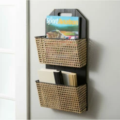 Outlet 🔥 Sullivans Open Cane Webbing Wall Pockets 🔥 -Sullivans Sales unnamed file 3038