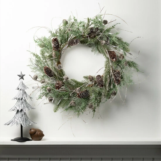 Budget 😀 Sullivans 24" Cedar & Pine Artificial Wreath 💯 5 Budget 😀 Sullivans 24" Cedar & Pine Artificial Wreath 💯 - Image 3
