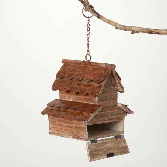 Coupon ๐ Sullivans 10.5" Copper Shingled Birdhouse; Brown ๐ 6 Coupon ๐ Sullivans 10.5" Copper Shingled Birdhouse; Brown ๐ - Image 4