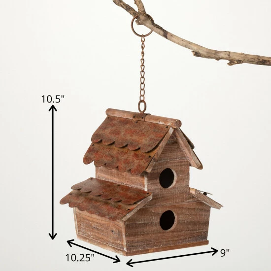 Coupon ๐ Sullivans 10.5" Copper Shingled Birdhouse; Brown ๐ 7 Coupon ๐ Sullivans 10.5" Copper Shingled Birdhouse; Brown ๐ - Image 5
