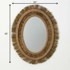 Flash Sale ❤️ Sullivans Oval Rattan & Jute Wall Mirror 🎉 -Sullivans Sales unnamed file 3156