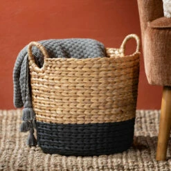 Promo 🔥 Sullivans 13 In, 13.75 In And 14.5 In Bi-Color Banded Woven Baskets - Set Of 3; Multicolor 🧨 -Sullivans Sales unnamed file 3169