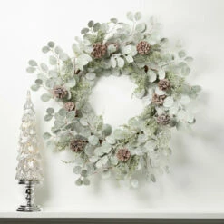 Buy 😀 Sullivans 24" Eucalyptus & Pinecone Artificial Wreath ✨ -Sullivans Sales unnamed file 3187