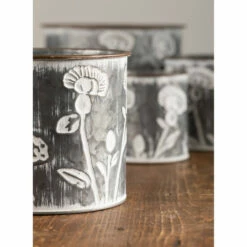 Cheapest 🧨 Sullivans Flower Patterned Planter - Set Of 4 🧨 -Sullivans Sales unnamed file 3191