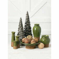 Wholesale ✔️ Sullivans Ceramic Glaze Dipped Green With Exposed Brown Bottom Vase 🤩 -Sullivans Sales unnamed file 3195